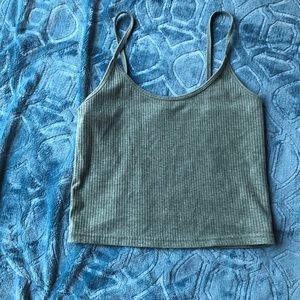 Dark green crop top